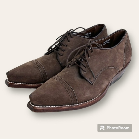 Sena Cowgirl Shoes Leather Pointy Made in Spain Brown EU 38 - Picture 4 of 17